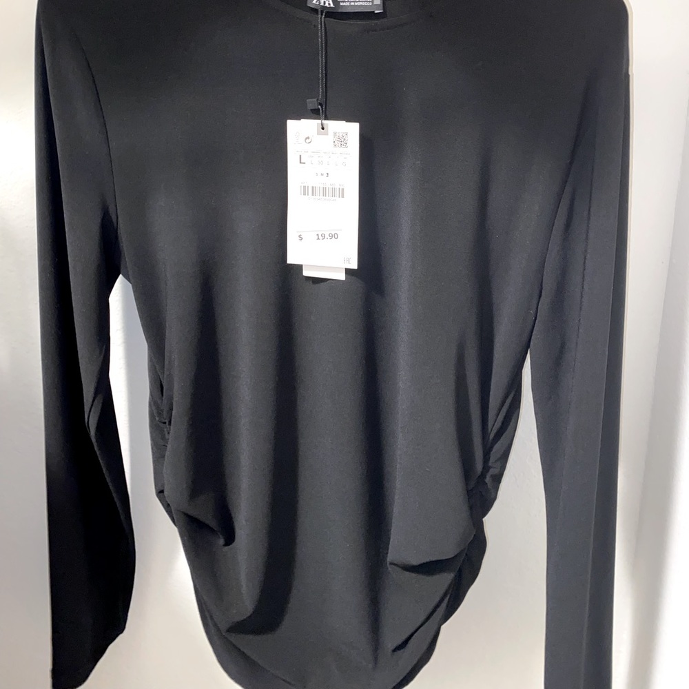 ZARA Black Long Sleeve Shirt